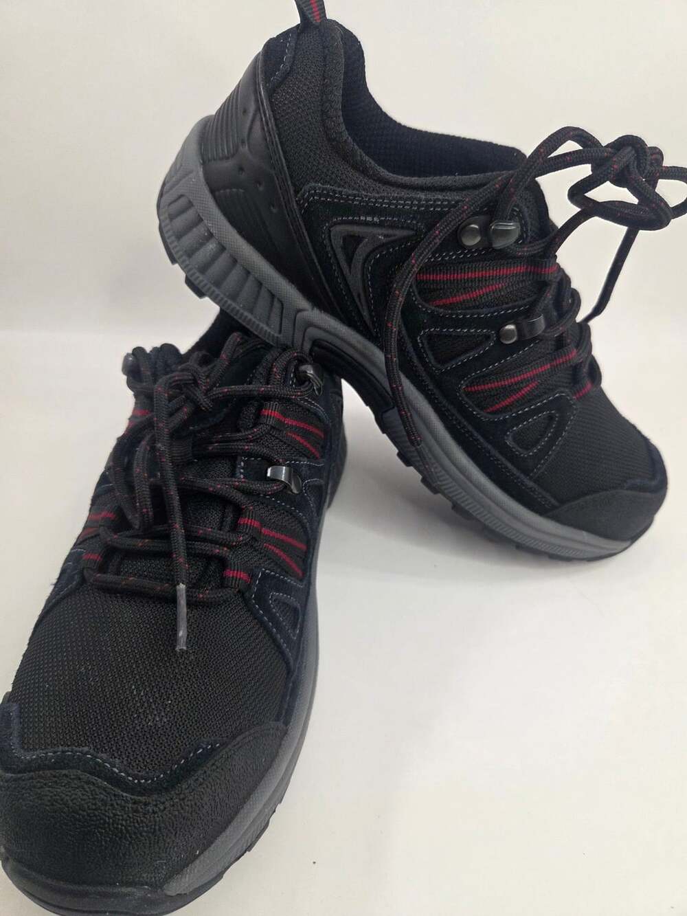Orthofeet Black Red Orthopedic Walking Sneaker